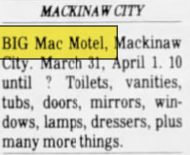Big Mac Motel - Mar 1984 Liquidation (newer photo)